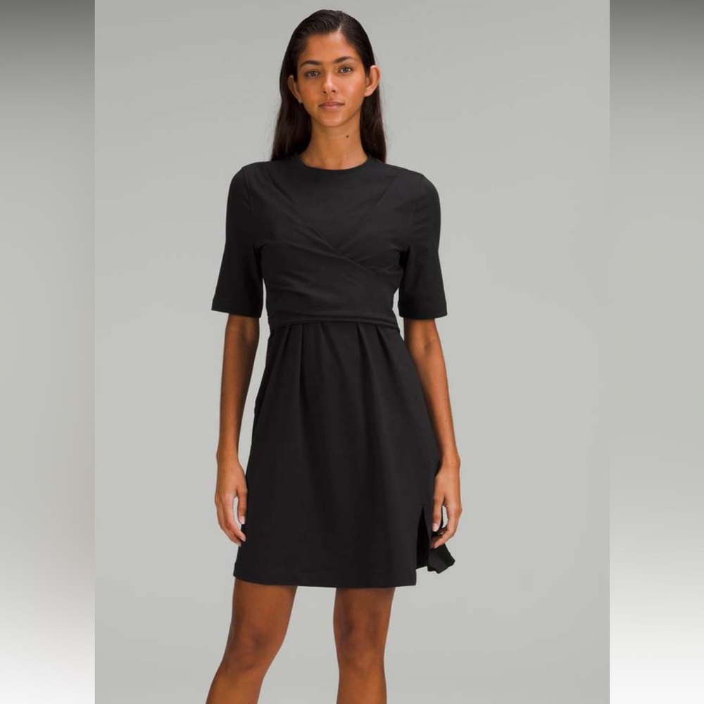 🆕 Lululemon Cotton Wrap-Front T-Shirt Dress *NWT